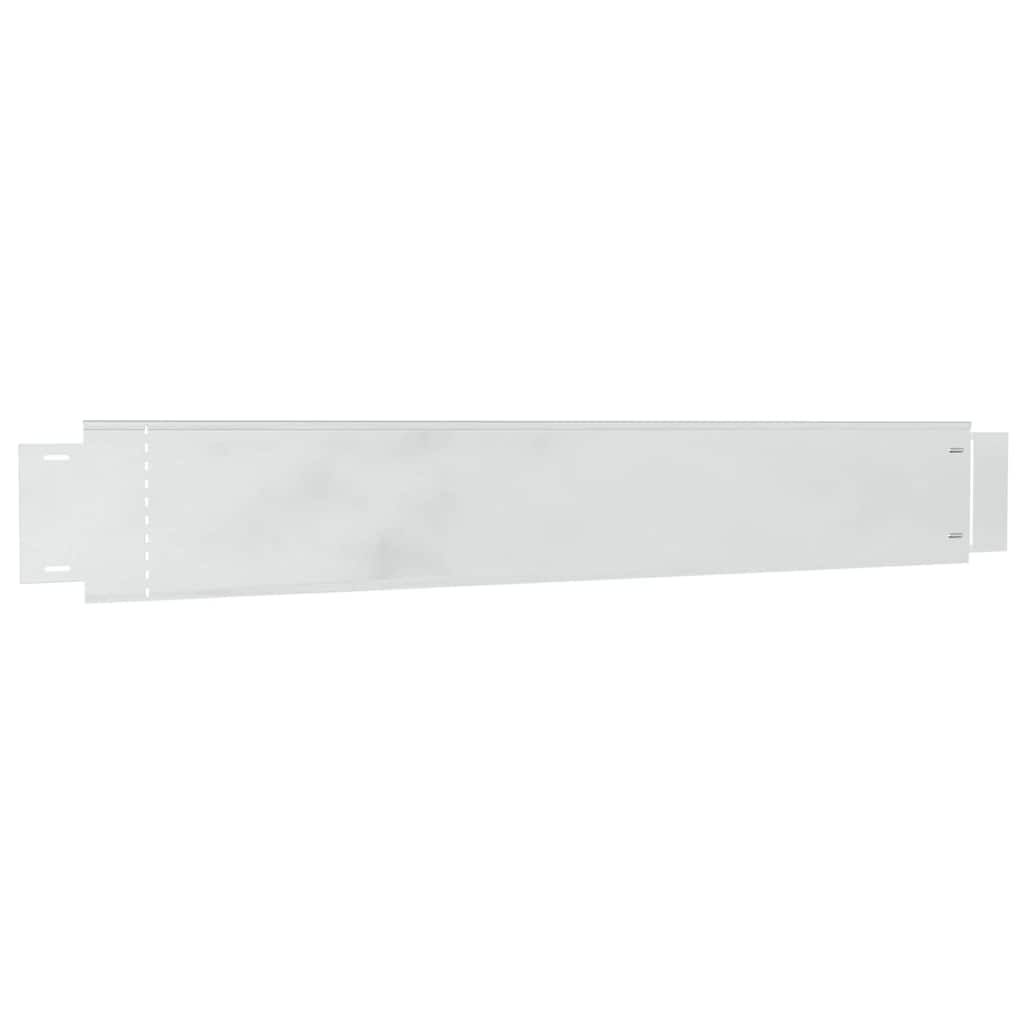 Bordature da giardino  - 10 pezzi 14x100 cm in acciaio zincato flessibile 42008615