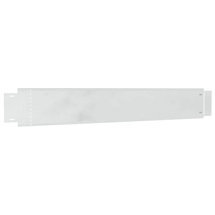 Bordature da giardino  - 10 pezzi 14x100 cm in acciaio zincato flessibile 42008615