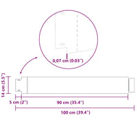 Bordature da giardino  - 10 pezzi 14x100 cm in acciaio zincato flessibile 42008615