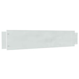 Bordura per Prato 10 pcs Grigio 20 x 100 cm Acciaio 42008616