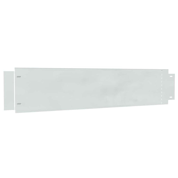 Bordura per Prato 10 pcs Grigio 20 x 100 cm Acciaio 42008616