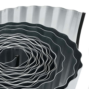 Bordura per Prato Grigio 15 x 0.03 x 1000 cm Acciaio zincato 42008621