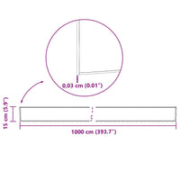 Bordura per Prato Grigio 15 x 0.03 x 1000 cm Acciaio zincato 42008621