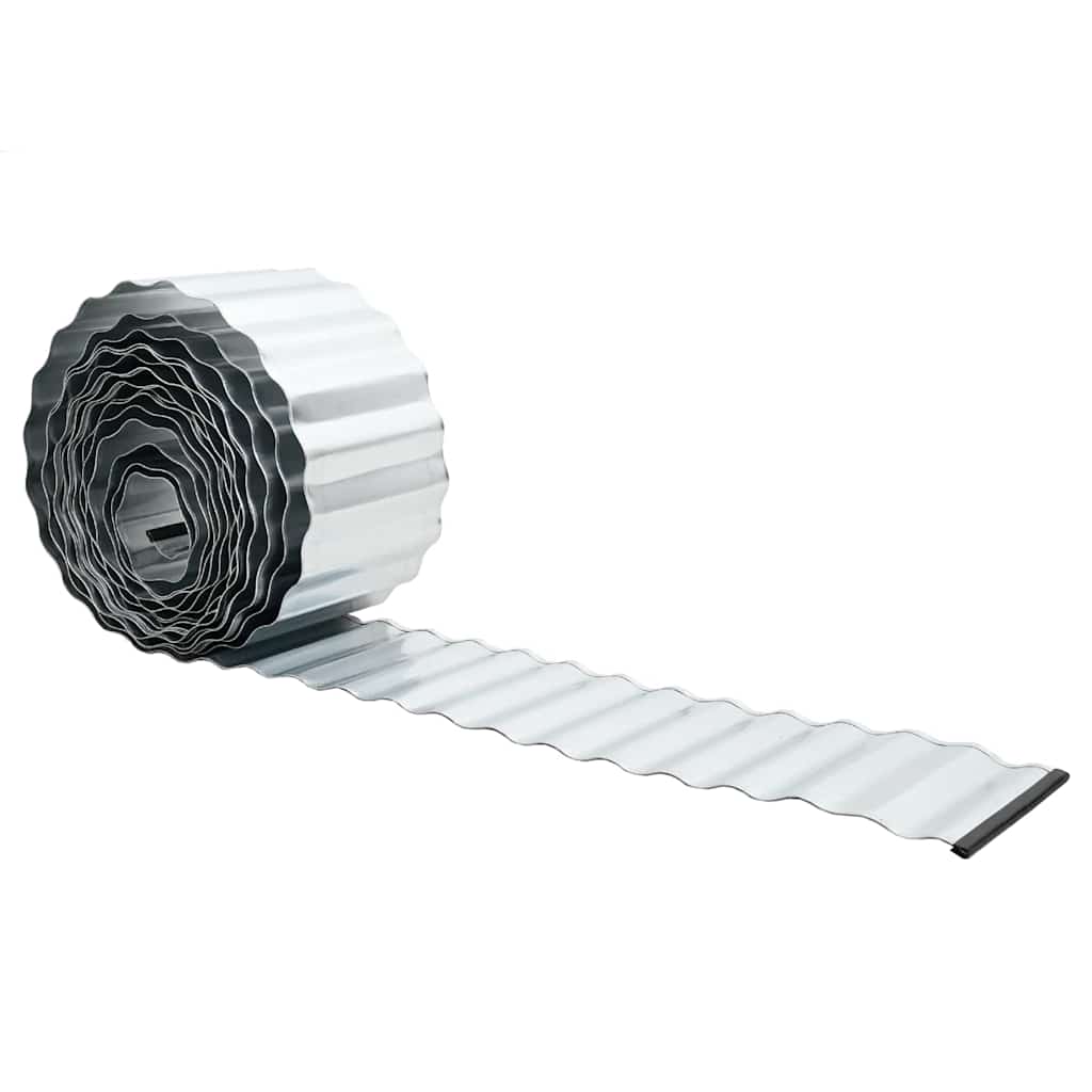 Bordura per Prato Grigio 15 x 0.03 x 1000 cm Acciaio zincato 42008622