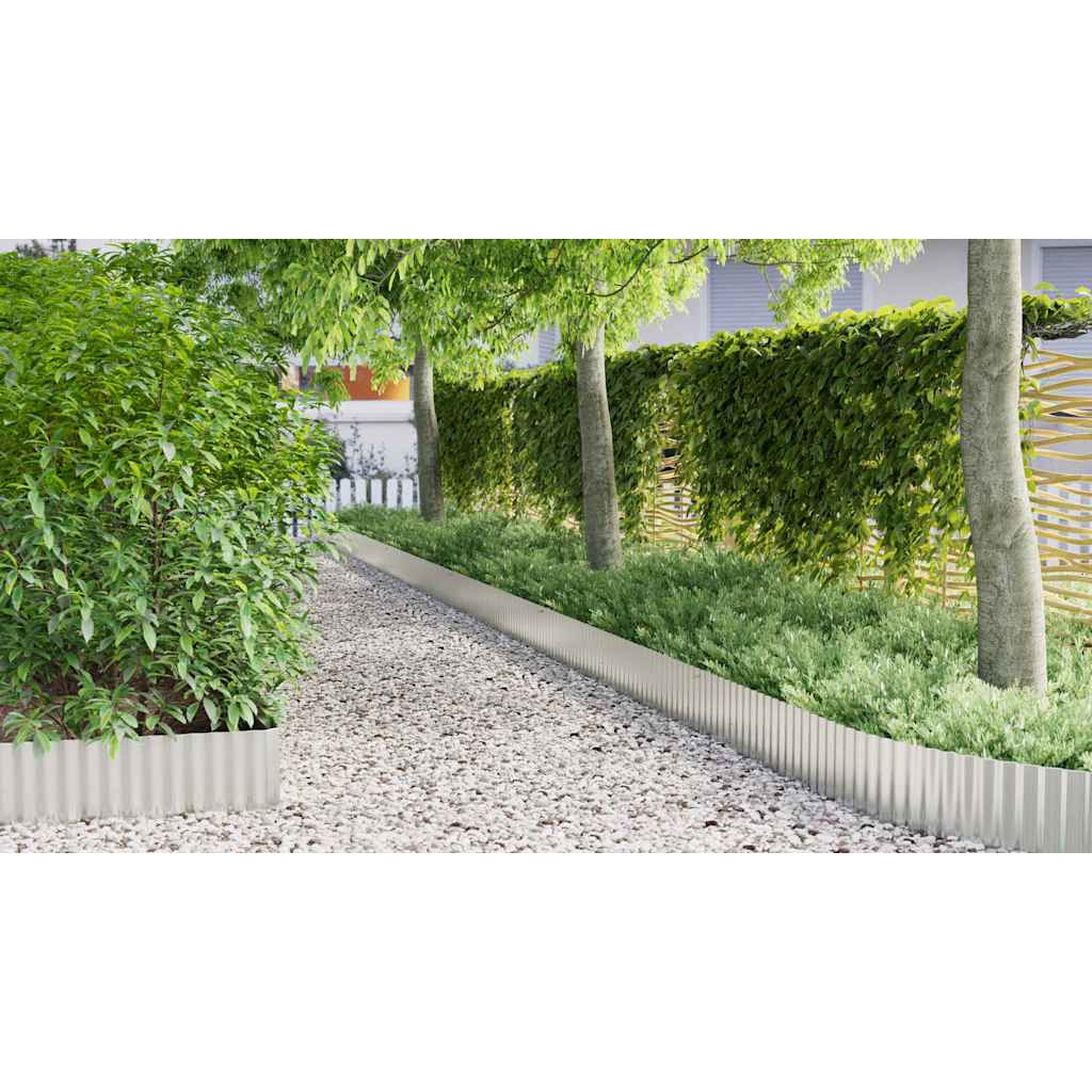 Bordura per Prato Grigio 15 x 0.03 x 1000 cm Acciaio zincato 42008623