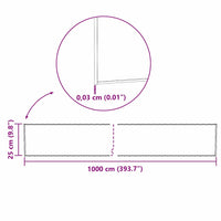 Bordura per Prato Grigio 15 x 0.03 x 1000 cm Acciaio zincato 42008623