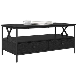 Tavolino da salotto with Drawer Rovere nero 100 x 51 x 45 cm 874096