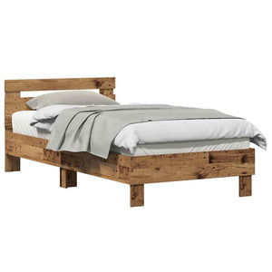 vidaXL Telaio Letto Legno vecchio 90 x 190 cm Legno multistrato