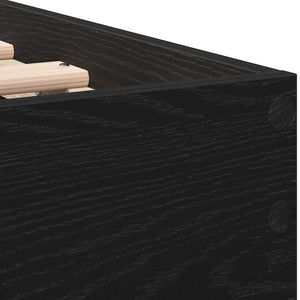 vidaXL Telaio Letto Rovere nero 90 x 190 cm Legno multistrato