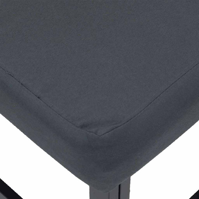 Set Divano da Giardino con cuscino 12 pcs Nero Alluminio