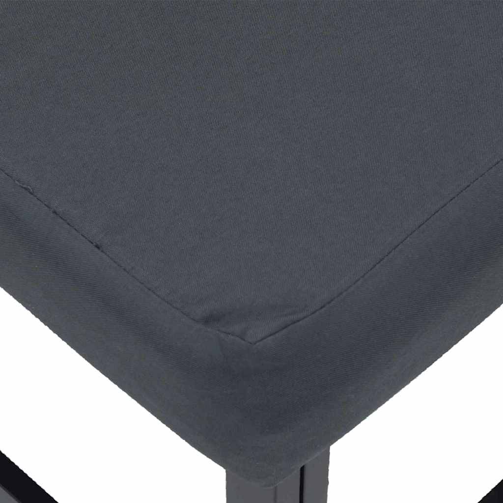 vidaXL Set Divano da Giardino 8 pcs Nero Alluminio