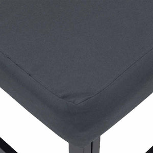 vidaXL Set Divano da Giardino con cuscino 8 pcs Nero Alluminio