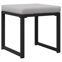 vidaXL Set Divano da Giardino 6 pcs Nero Acciaio