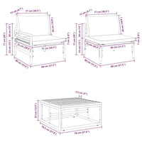 vidaXL Set Divano da Giardino 9 pcs Antracite Acciaio & Tessuto