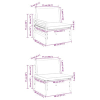 vidaXL Set Divano da Giardino 8 pcs Antracite Acciaio