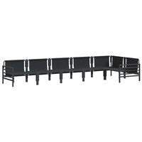 vidaXL Set Divano da Giardino 6 pcs Antracite Acciaio