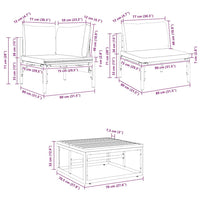 vidaXL Set Divano da Giardino 14 pcs Antracite Acciaio
