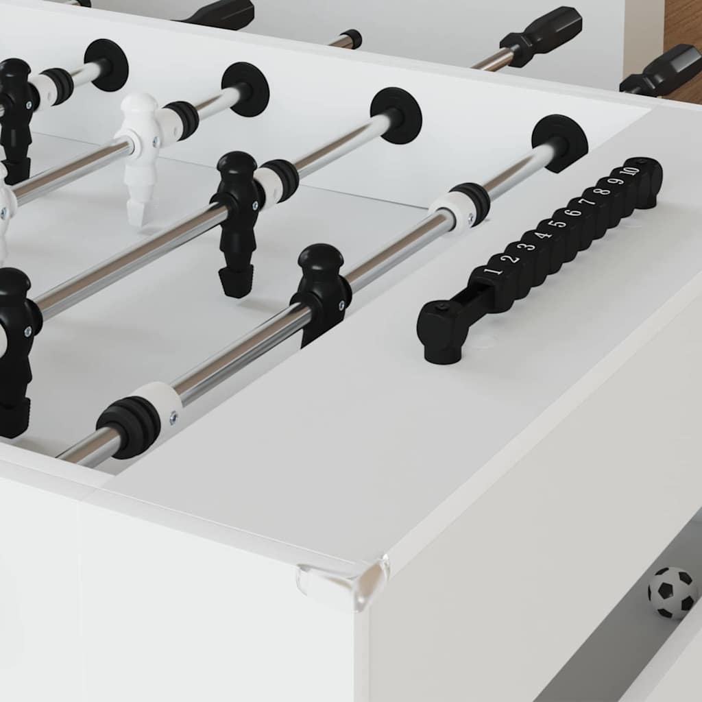 Tavolo da Calcio 2 pcs Bianco 146,5 x 74 x 85 cm 3378199