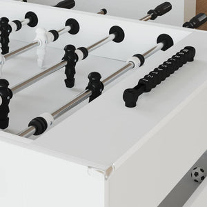 Tavolo da Calcio 2 pcs Bianco 146,5 x 74 x 85 cm 3378199