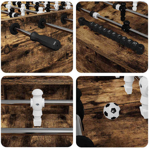 Tavolo da Calcio 2 pcs Rovere fumé 146,5 x 74 x 85 cm 3378203