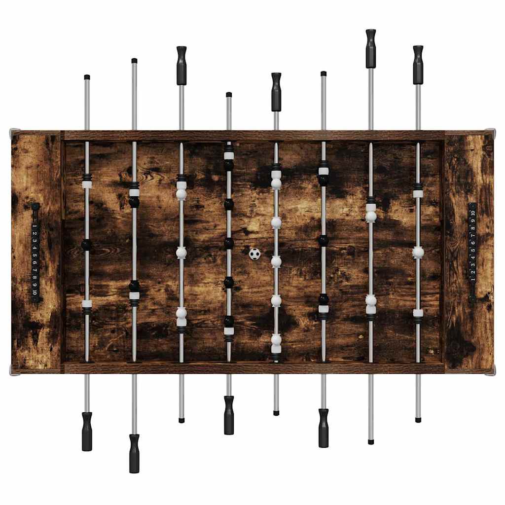 Tavolo da Calcio 2 pcs Rovere fumé 146,5 x 74 x 85 cm 3378203