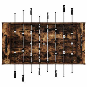 Tavolo da Calcio 2 pcs Rovere fumé 146,5 x 74 x 85 cm 3378203