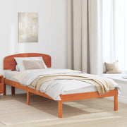 vidaXL Struttura del letto Marrone 90 x 200 cm Legno massello di pino