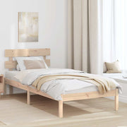 vidaXL Struttura del letto Marrone 100 x 200 cm Legno massello di pino