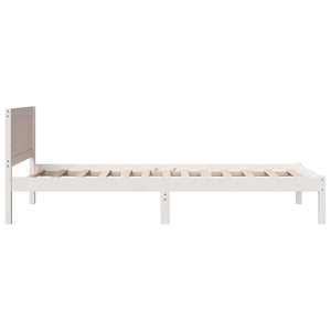 Struttura del letto Bianco 90 x 200 cm Legno massello di pino 872207