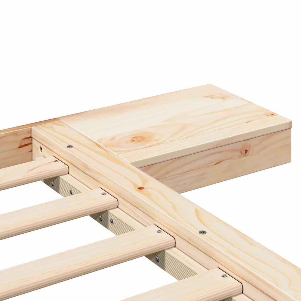 vidaXL Struttura del letto Marrone 200 x 200 cm legno