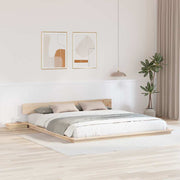 vidaXL Struttura del letto Marrone 200 x 200 cm legno