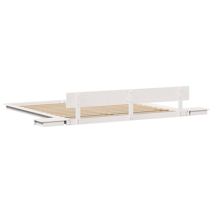 vidaXL Struttura del letto Bianco 200 x 200 cm legno