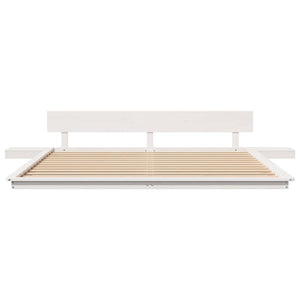 vidaXL Struttura del letto Bianco 200 x 200 cm legno