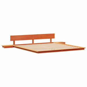 vidaXL Struttura del letto Marrone 200 x 200 cm legno