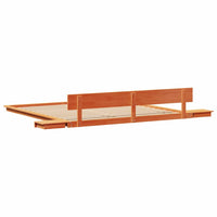 vidaXL Struttura del letto Marrone 200 x 200 cm legno