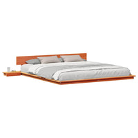 vidaXL Struttura del letto Marrone 200 x 200 cm legno