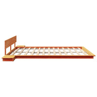 vidaXL Struttura del letto Marrone 200 x 200 cm legno