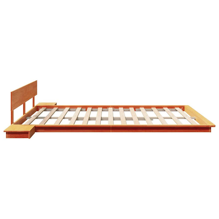 vidaXL Struttura del letto Marrone 200 x 200 cm legno