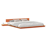 vidaXL Struttura del letto Marrone 200 x 200 cm legno