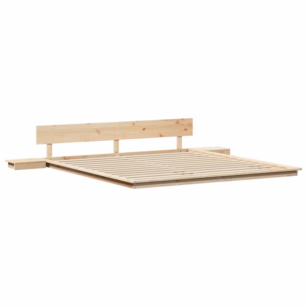 vidaXL Struttura del letto Marrone 180 x 200 cm legno