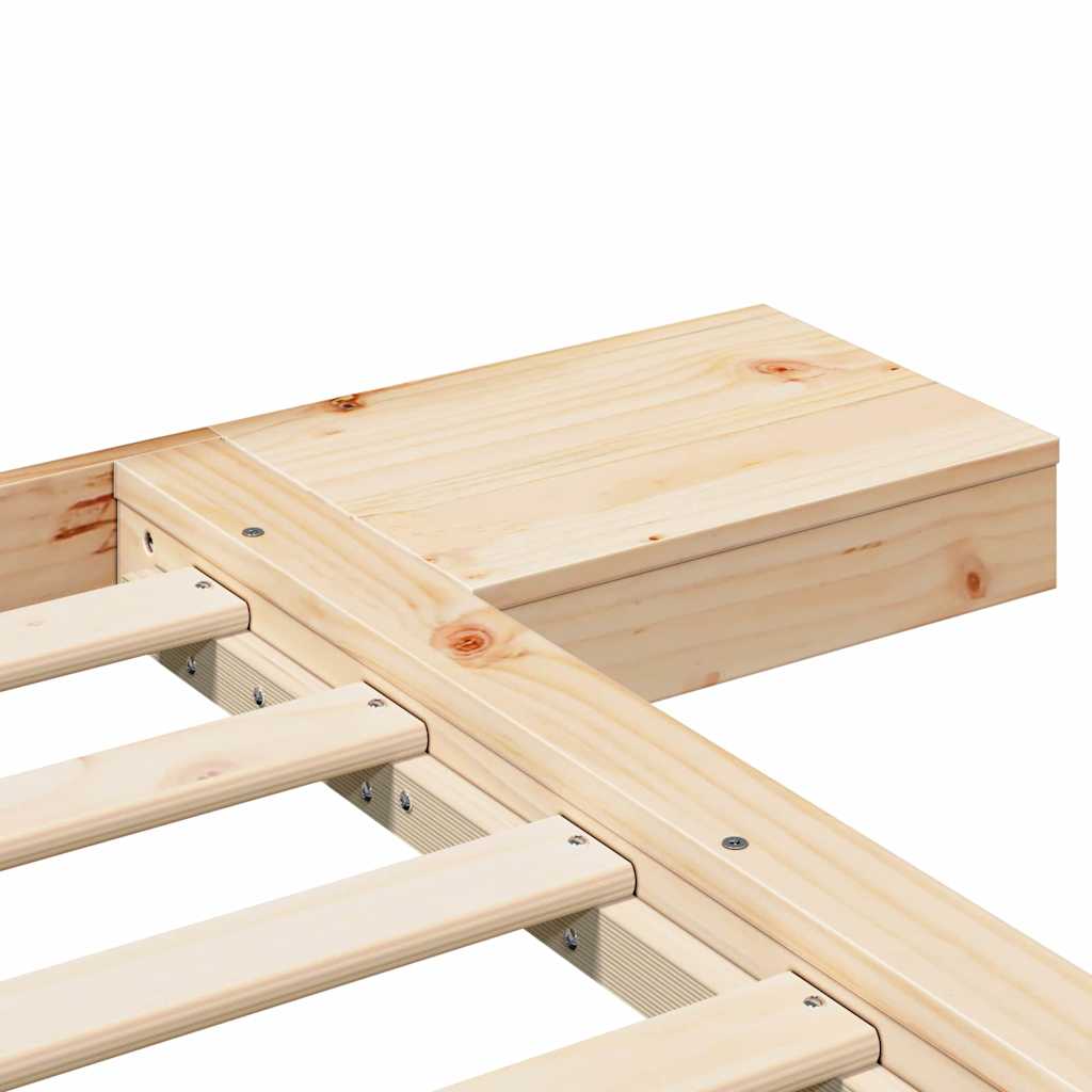 vidaXL Struttura del letto Marrone 160 x 200 cm legno