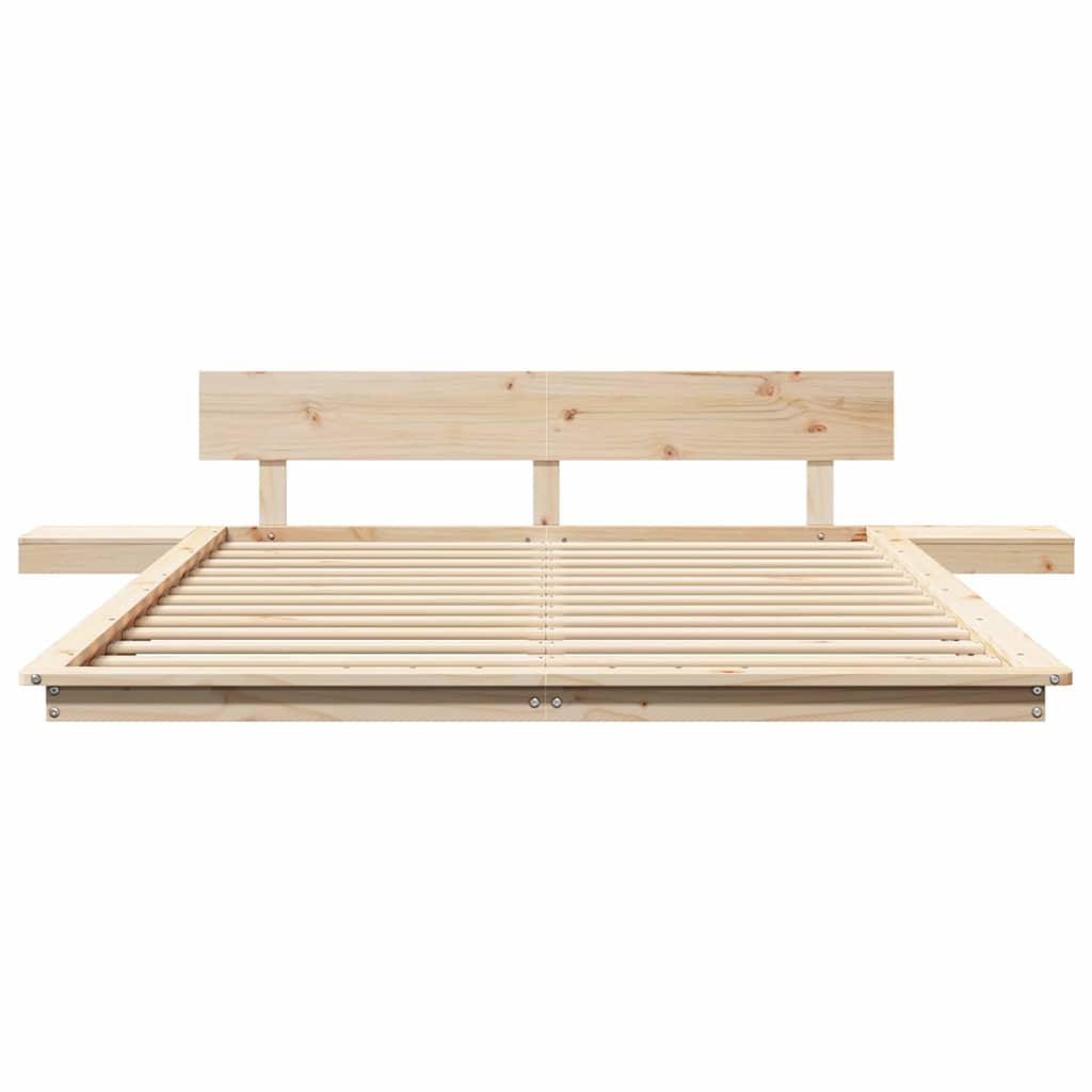 vidaXL Struttura del letto Marrone 160 x 200 cm legno