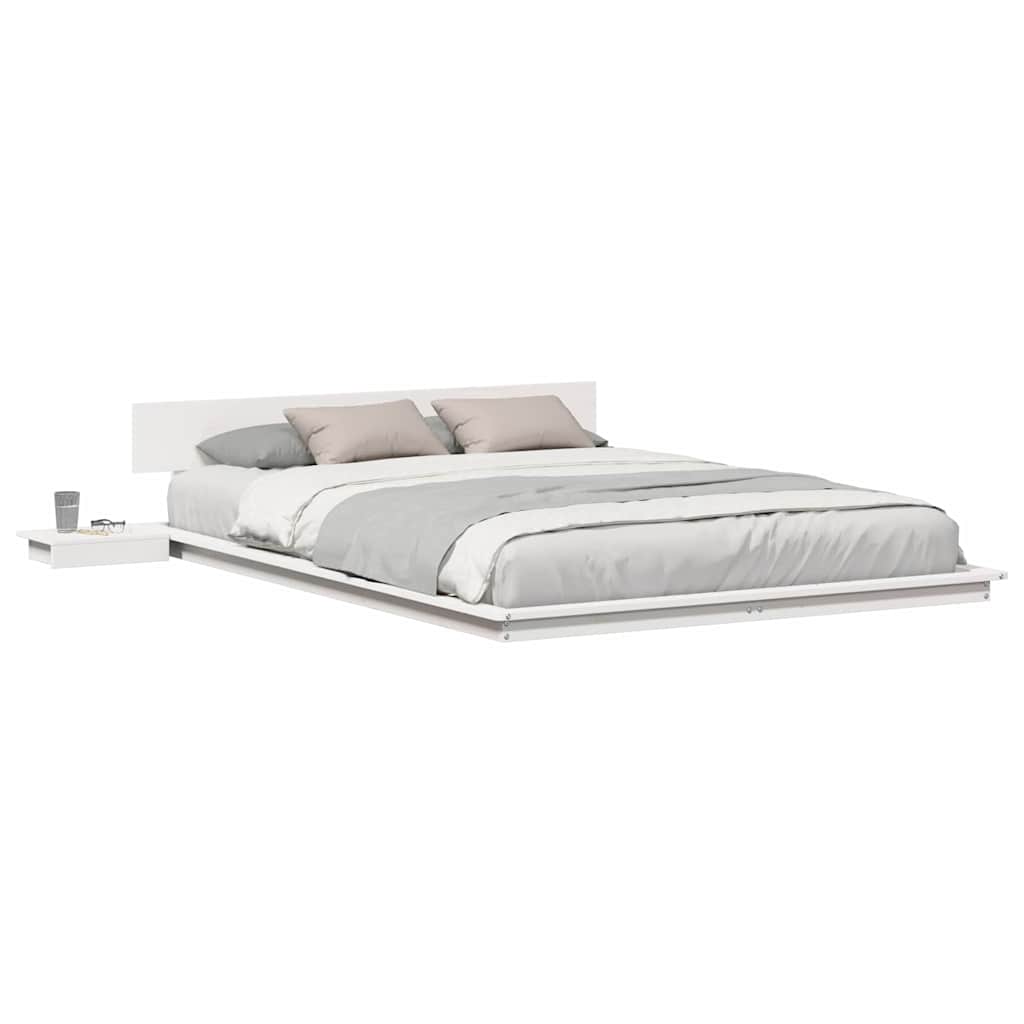 vidaXL Struttura del letto Bianco 160 x 200 cm legno