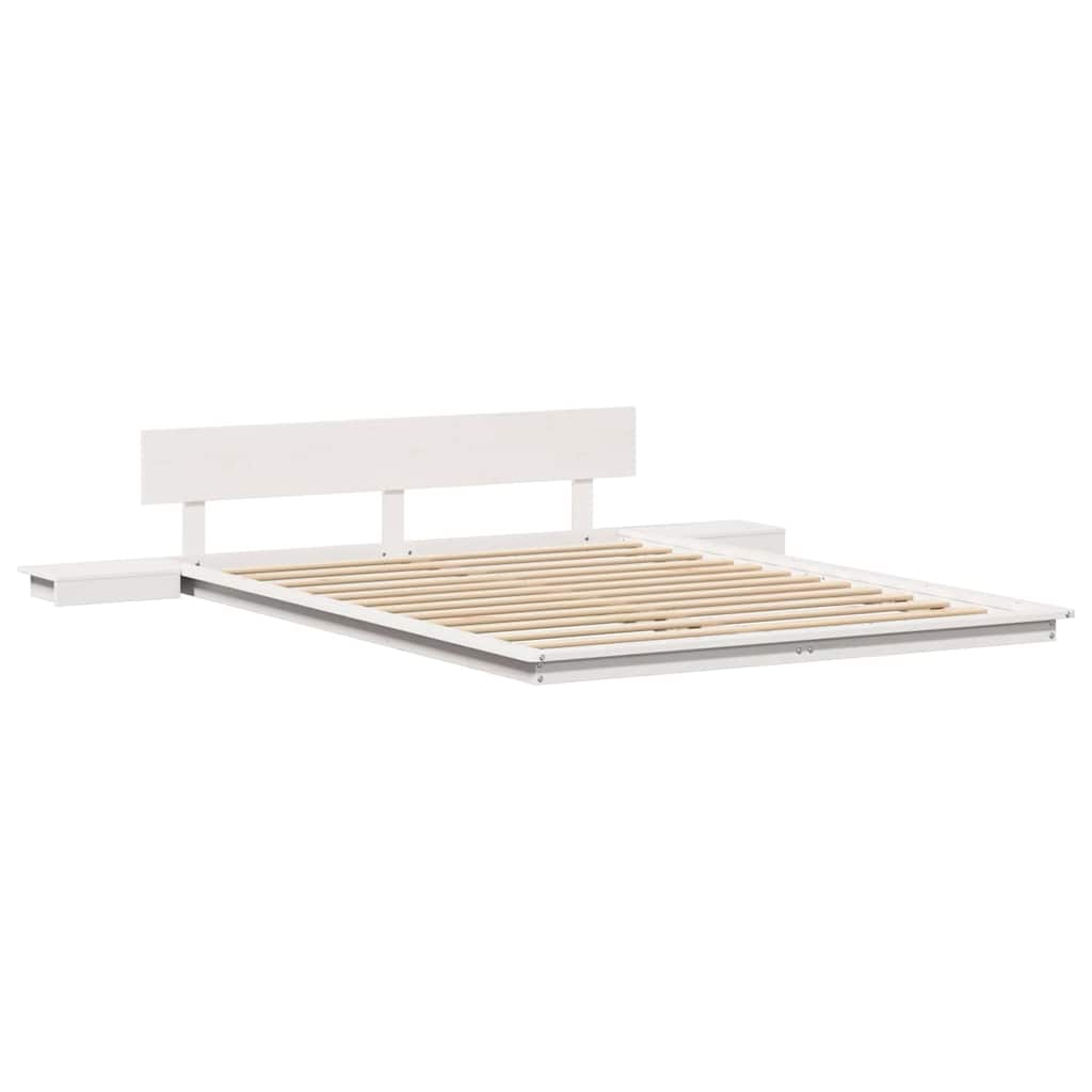 vidaXL Struttura del letto Bianco 150 x 200 cm legno
