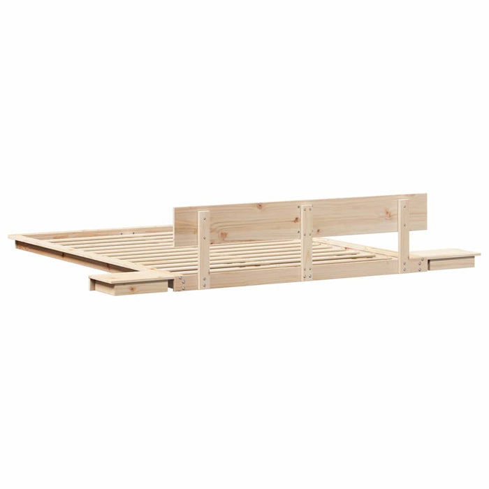 vidaXL Struttura del letto Marrone 140 x 200 cm legno