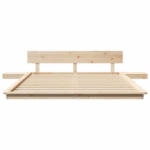 vidaXL Struttura del letto Marrone 140 x 200 cm legno