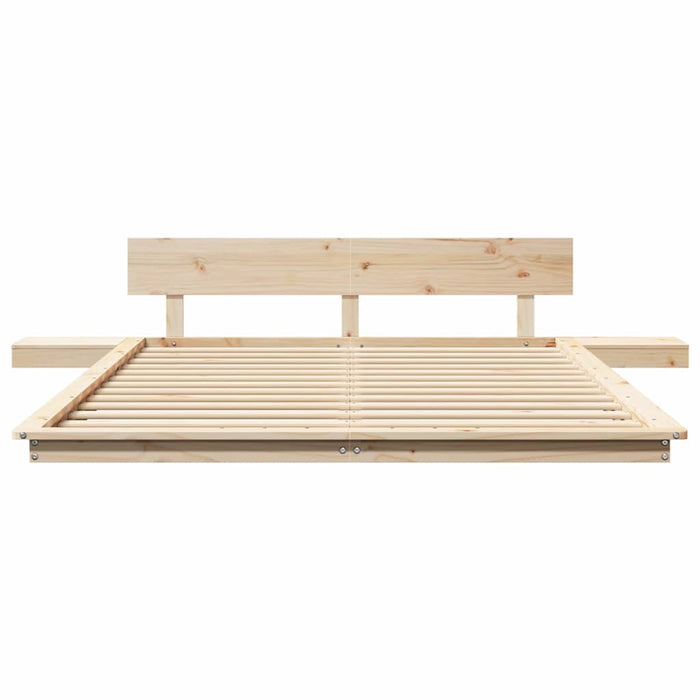 vidaXL Struttura del letto Marrone 140 x 200 cm legno