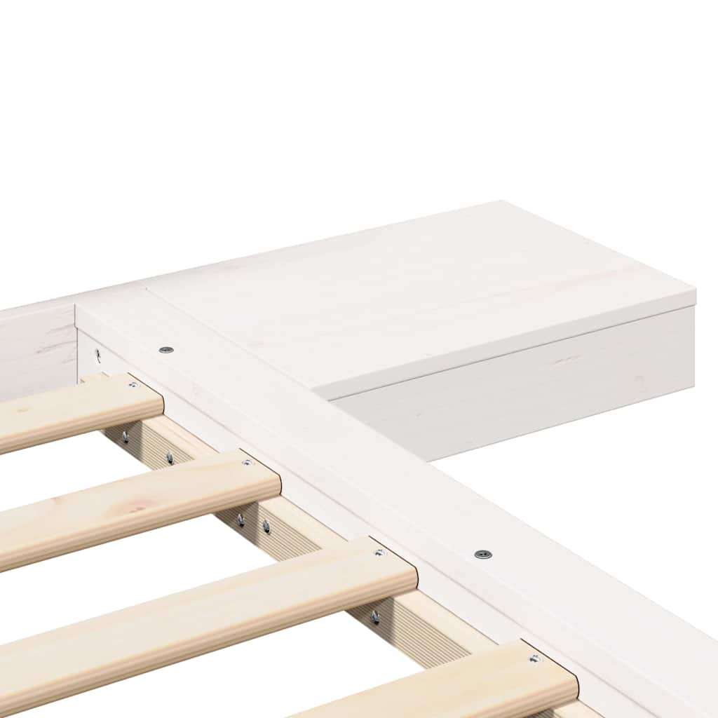 vidaXL Struttura del letto Bianco 140 x 200 cm legno