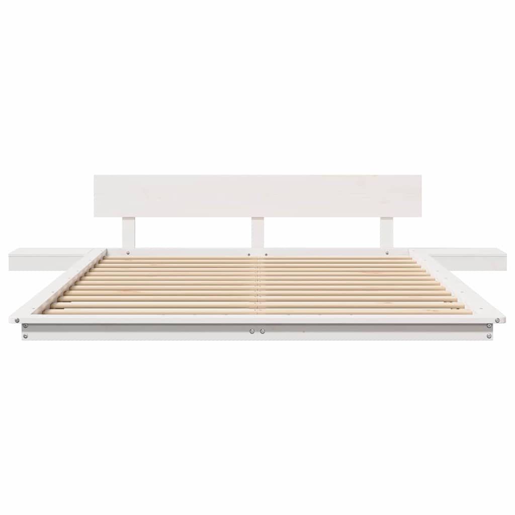 vidaXL Struttura del letto Bianco 140 x 200 cm legno