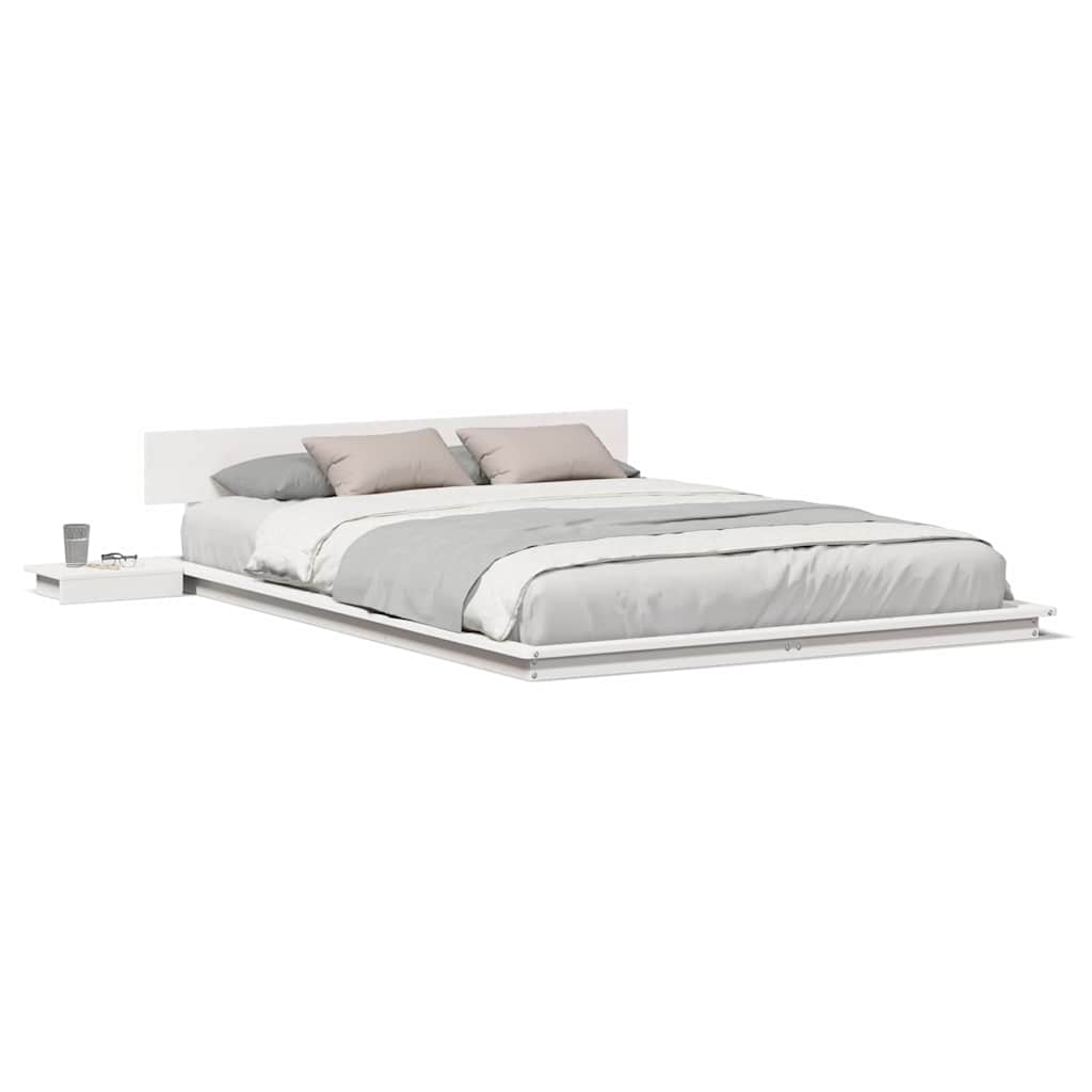 vidaXL Struttura del letto Bianco 140 x 200 cm legno